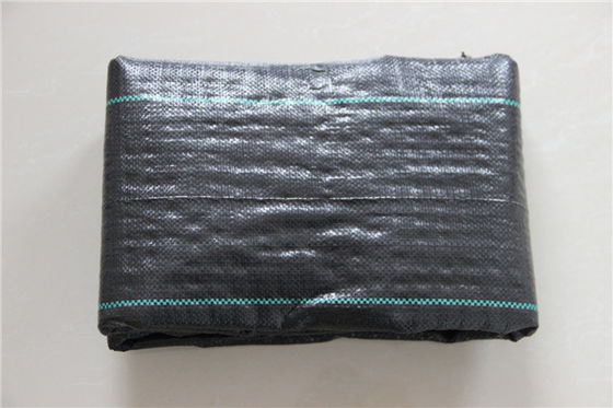 زراعة المناظر الطبيعية Pp المنسوجة مكافحة الحشائش النسيج حصيرة مادة البولي بروبيلين 100gsm