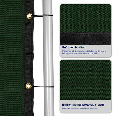 سلسلة ربط السور الفرز النسيج الرياضة كرة تنس محكمة مصدات الرياح المعاوضة PE Knotless