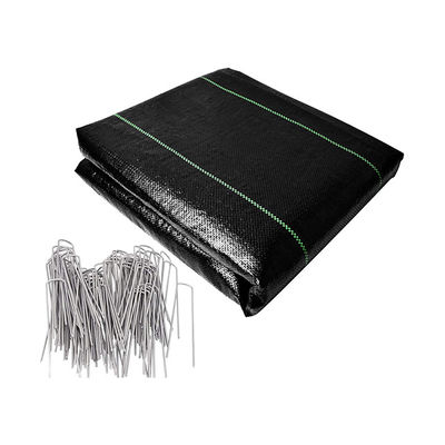 100٪ مادة البولي بروبيلين حصيرة التحكم في الحشائش البلاستيكية طبقة التغطية البلاستيكية مقاومة للاهتراء